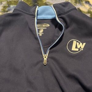 Pebble Beach Black and Blue Performance Pullover